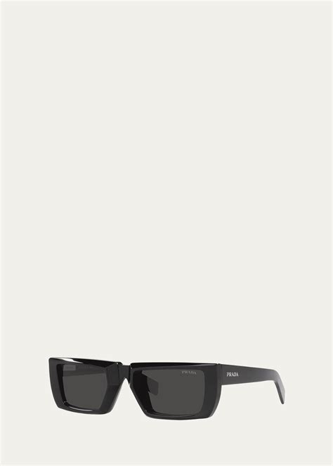 prada rectangle acetate sunglasses